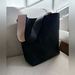 Black Cuyana Shoulder Bag